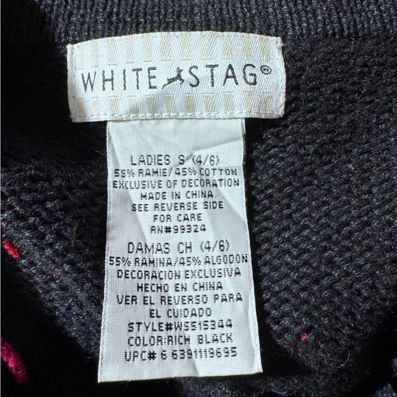 Vintage 1990s Knit Bird Pine Tree Graphic Cardigan Sweater Button Up Size Small - Picture 16 of 16